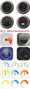 Vectors - Different Speedometers Set