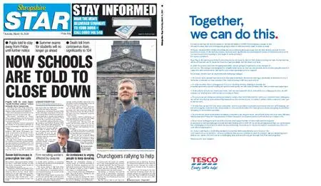 Shropshire Star Shrewsbury Edition – March 19, 2020