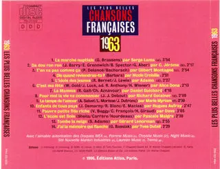 Les plus belles chansons françaises - 1963 