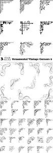 Vectors - Ornamental Vintage Corners 9