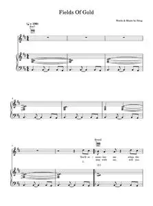Fields Of Gold - Eva Cassidy, Sting (Piano-Vocal-Guitar (Piano Accompaniment))