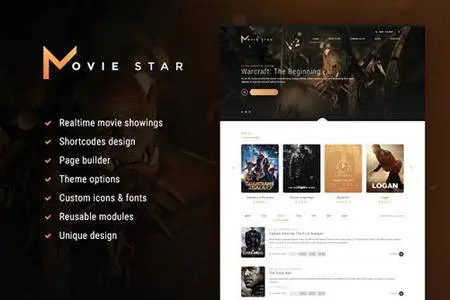 Movie Star v1.0 - Cinema WordPress theme - CM 2120693