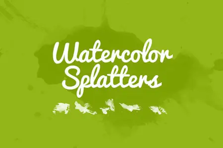 CreativeMarket - 32 Watercolor Splatters