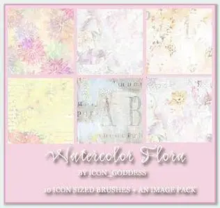 Watercolor Flora brushes