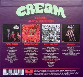 Cream - Classic Album Selection (2016) {5CD Box Set, Remastered}