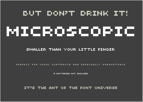 AtomicMedia - Smallest Fonts in the World ( 5 Fonts)