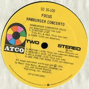 Focus - Hamburger Concerto {Original USA} vinyl rip 24/96