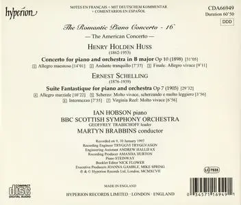 Ian Hobson, Martyn Brabbins - The Romantic Piano Concerto Vol. 16: Huss & Schelling:  Piano Concertos (1997)