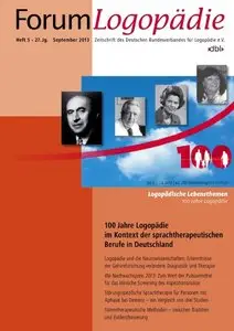 Forum Logopädie September No 05 2013