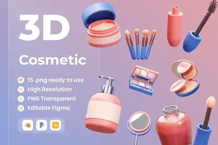 Cosmetic 3D Illustration