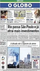 Jornal O Globo - 11 de setembro de 2011