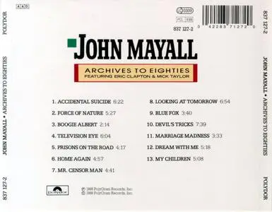 MUSIC  John Mayall - Archives to Eighties 1990