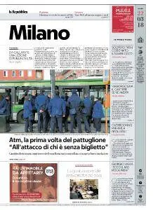 la Repubblica Milano - 22 Marzo 2018