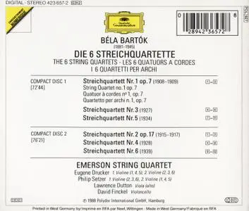 Emerson String Quartet - Bartók: 6 String Quartets (1988)