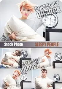 Stock Photo: Sleepy people