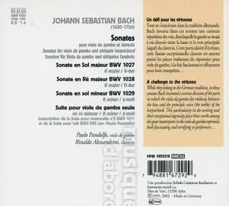 Paolo Pandolfo, Rinaldo Alessandrini - Johann Sebastian Bach: Sonates et suite pour viole de gambe et clavecin (2002)