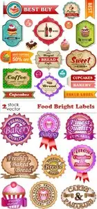 Vectors - Food Bright Labels