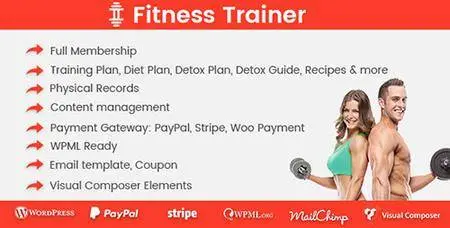CodeCanyon - Fitness Trainer v1.0.1 - Training Membership Plugin - 19901278