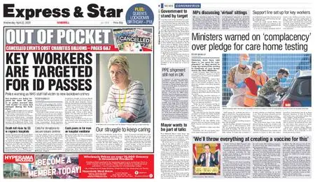 Express and Star Sandwell Edition – April 22, 2020