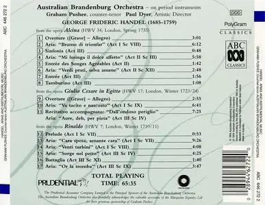 Graham Pushee, Paul Dyer, Australian Brandenburg Orchestra - Handel: Arias from Alcina, Julius Caesar and Rinaldo (1994)