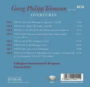 Patrick Peire, Collegium Instrumentale Brugense - Telemann: Overtures (8CDs, 2012)