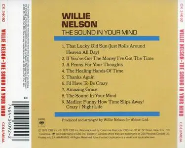 Willie Nelson - The Sound In Your Mind (1976) {1987 Columbia}