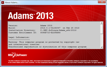 MSC Adams 2013.0.1 Update
