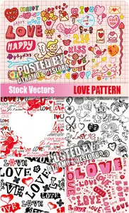Stock Vectors - Love Pattern