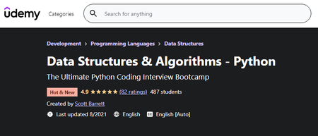 Data Structures & Algorithms - Python (08/2021)