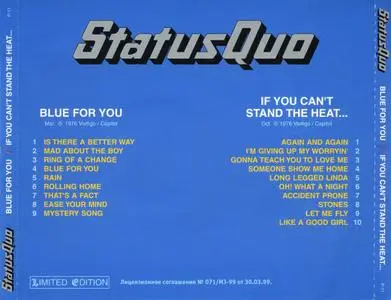 Status Quo - Blue For You `76 & If You Can't Stand The Heat `78 (1999)