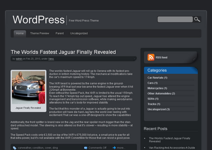 WordPress Theme - Jarrah Released Version 1.1