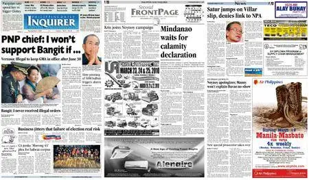 Philippine Daily Inquirer – March 11, 2010