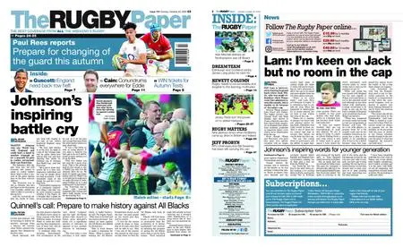 The Rugby Paper – October 30, 2022