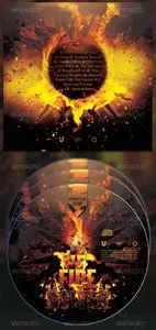 GraphicRiver Fire Power CD Cover Template