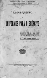 Regulamento de Uniformes para o Exército - Ministério da Guerra (1933)