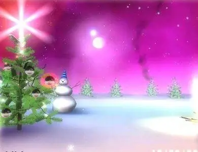 3D Christmas Space Screensaver