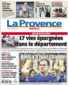 La Provence Marseille Du Mardi 30 Décembre 2014