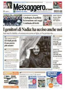 Il Messaggero Veneto Udine - 2 Ottobre 2017