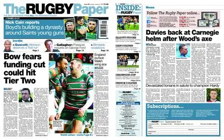 The Rugby Paper – January 05, 2020