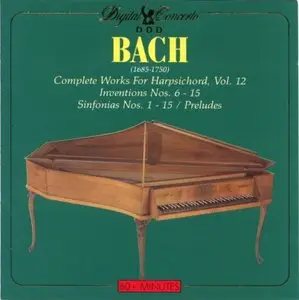J.S.Bach -  Inventions Nos.6-15, Sinfonias Nos.1-15, Preludes, Christiane Jaccottet [Vol.12]