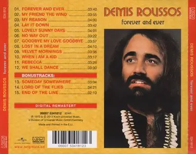 Demis Roussos - Forever And Ever (1973) [Reissue 2013]