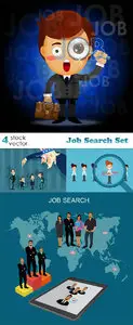 Vectors - Job Search Set