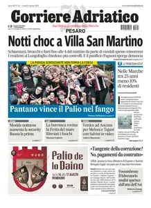 Corriere Adriatico Pesaro - 4 Agosto 2025