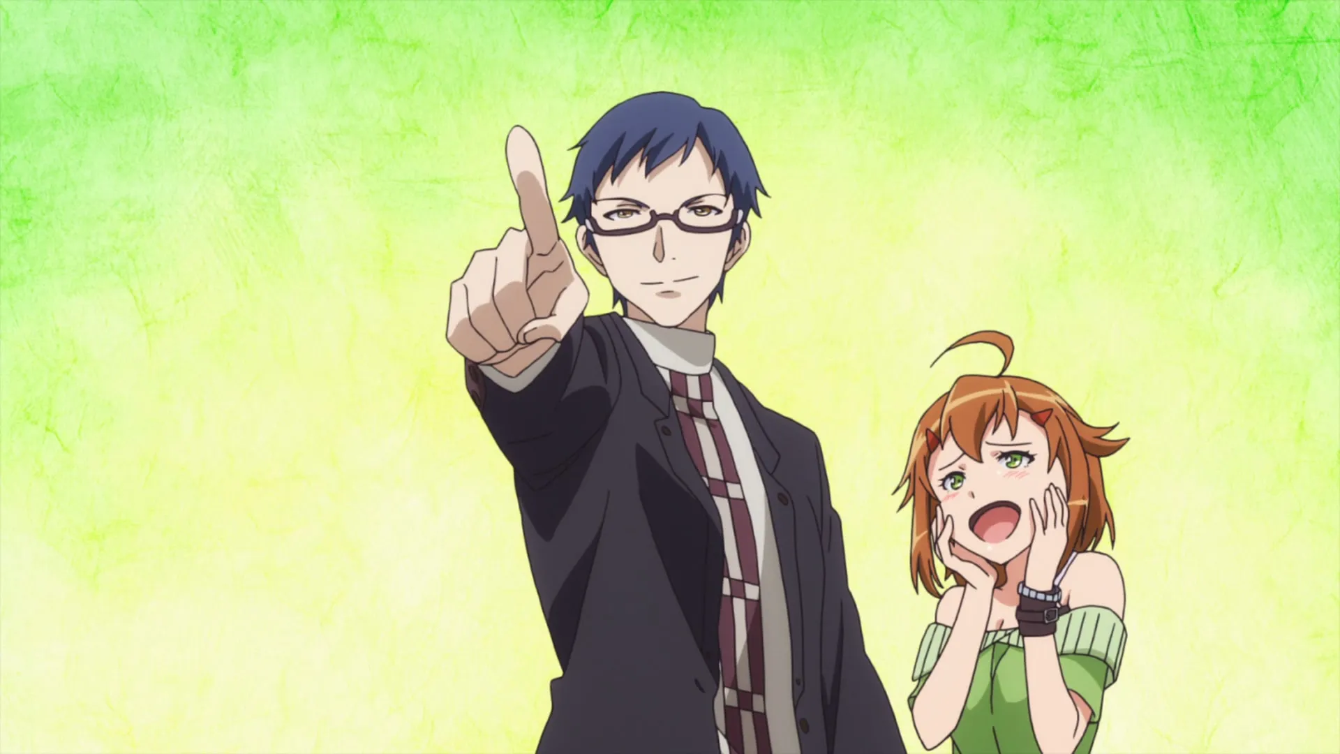 Nanana's Buried Treasure (2014 S01E09 A Study of Ikusaba Hiiyo and Yoshino Saki YURI