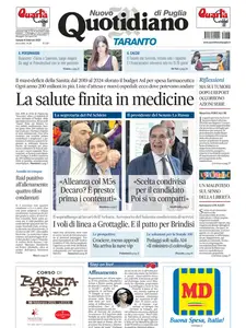 Quotidiano di Puglia Taranto - 8 Febbraio 2025