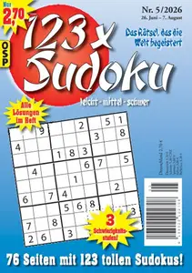 123 x Sudoku - Nr.5 2026