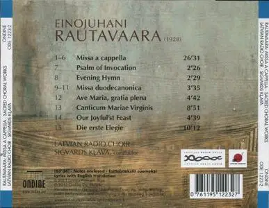 Rautavaara - Missa A Cappella, Sacred Choral Works (2013) {Ondine ‎ODE 1223-2}