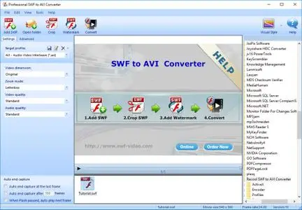 Recool Professional SWF to AVI Converter 4.5 Build 200