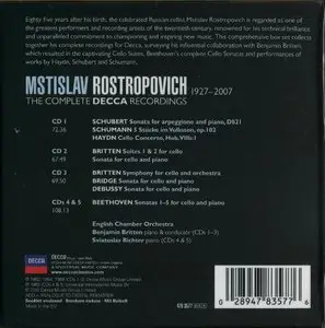 Mstislav Rostropovich - The Complete Decca Recordings (2012) {5CD Set, Decca 478 3577 rec 1962-1969}