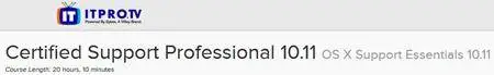 ITPRO.TV - Certified Support Professional 10.11: OS X Support Essentials 10.11